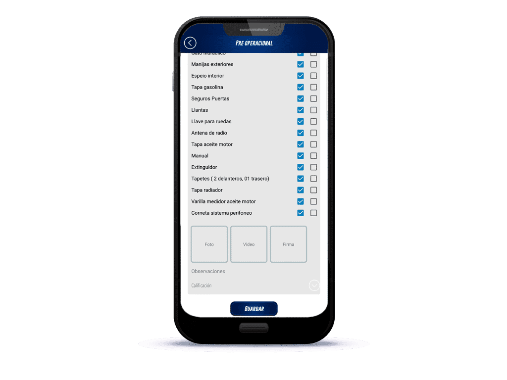 Rastrack APP preoperacional