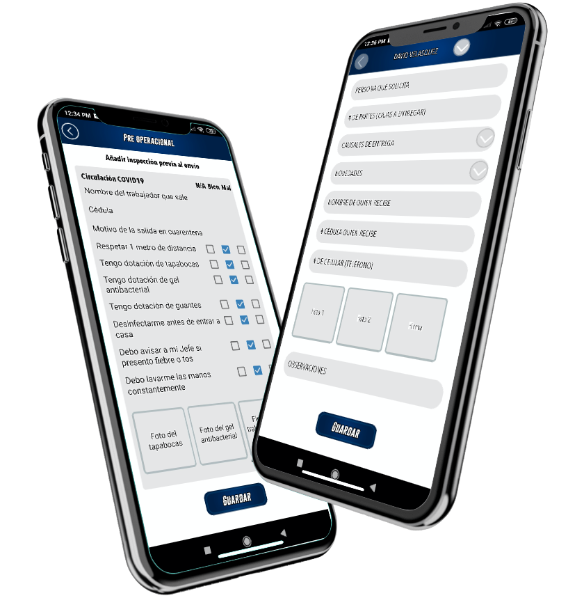 App localizacion, rastreo y formularios