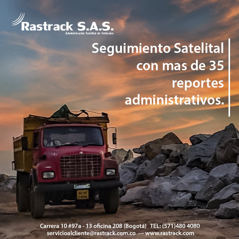 Equipos de Monitoreo Satelital Rastrack para volquetas